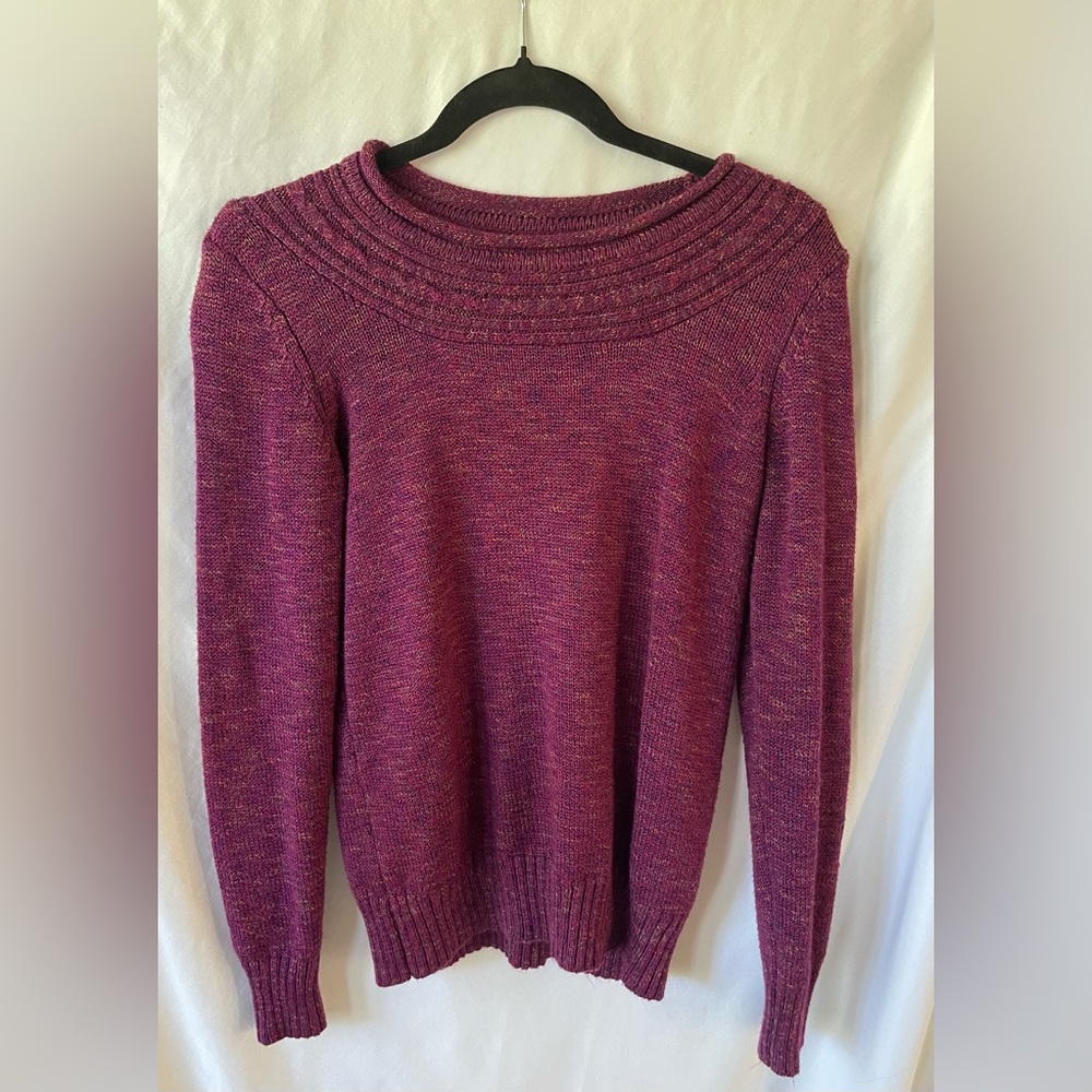 By Design Purple Soft Knit Sweater Size Small Super Comfy Lightweight